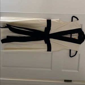 Alice + Olivia Black & white / cream tuxedo dress